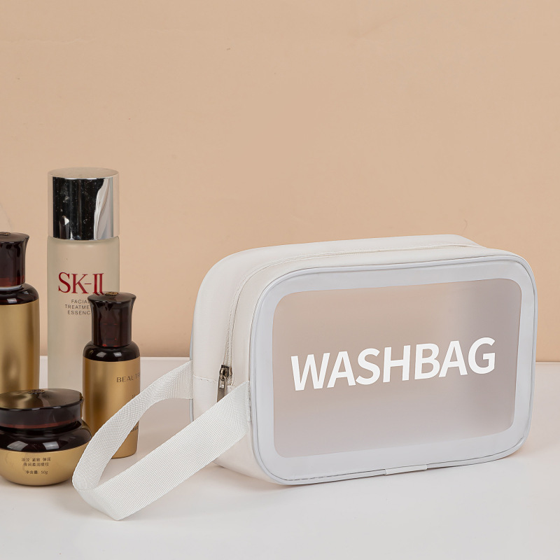 新しい便利な乾湿分離女性用化粧品バッグ防水トイレタリーバッグ大容量旅行水泳トイレタリー収納袋|undefined