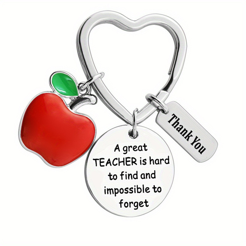 Amazon's Best-Selling Apple May You Be Stainless Steel Engraved Keychain Thanksgiving Inspirational Teacher Holiday Gift