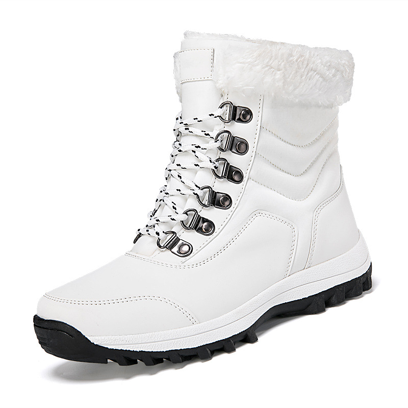 2025 botas de nieve de invierno para mujeres botas de nieve de fondo grueso para hombres y mujeres parejas al aire libre botas de nieve gruesas para mujeres image 7