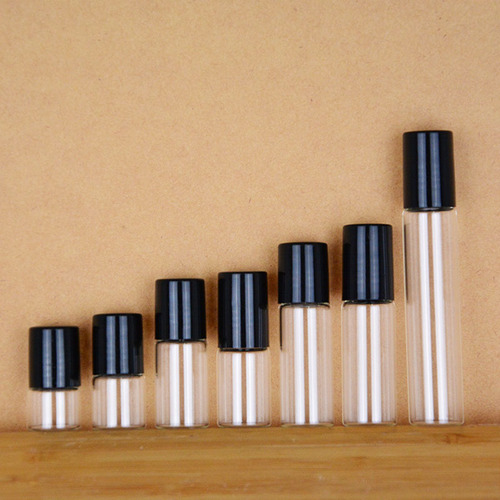 Promotional sample glass bottle 1ml ~ 10ml ball bottle, perfume bottle, transparent ball bottle