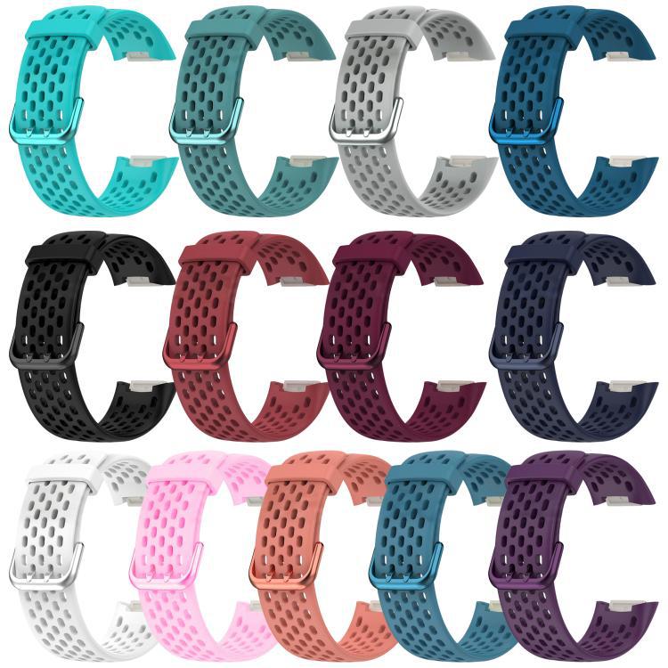 Correa de silicona transpirable para Fitbit Charge 6/5 Sports Bracelet xDfind