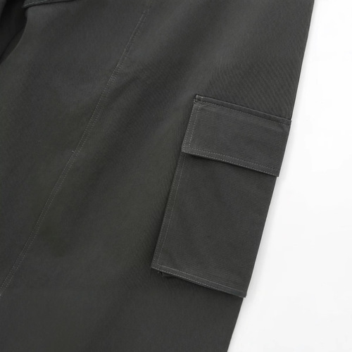 European and American Style Women's Velour Collar Lined Jacket with Waxed Detail + Workwear Mid-Waist Simple and Fashionable Skirt