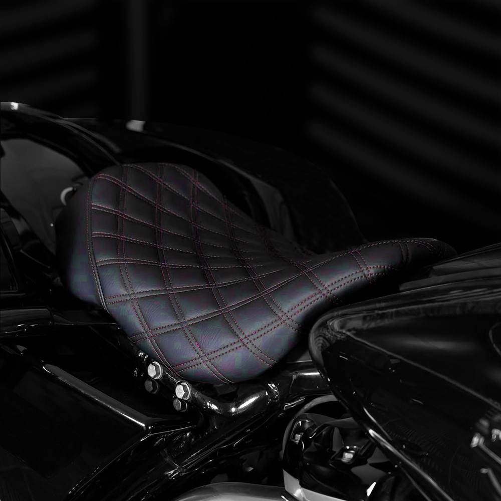 Motorcycle Seat Cushion Suitable for Harley 08-23 Models, Including Road Glide, Street Glide, Road King Single Seat