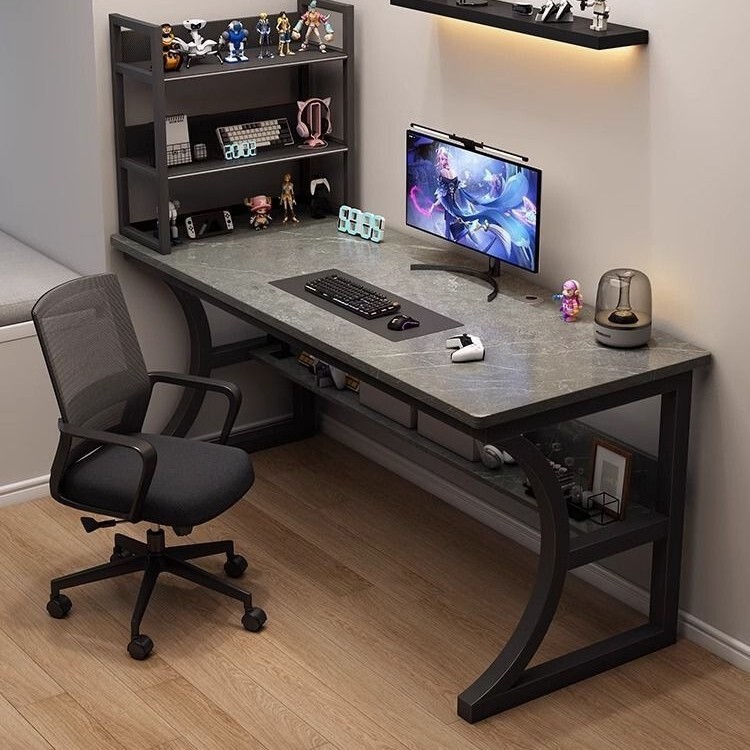 Computer desk, desktop table, modern minimalist office desk, desk with bookshelf combination, rental house student study desk, writing desk Computer desk, desktop table, modern minimalist office desk, desk with bookshelf combination, rental house student study desk, writing desk