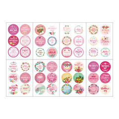 CM2111022 Mother's Day Sticker Round Sticker Gift Sticker