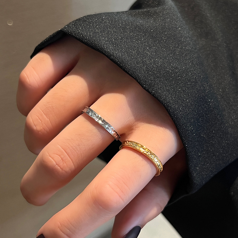 Lady Geometric Silver Plated Plating Open Ring