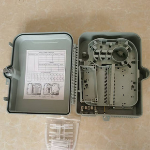 Supply 24-Core Plastic Fiber Optic Splitter Box, One-To-24 Fiber Optic Splitter Box, Outdoor Pole-Mounted Wall-Mounted Corridor Distribution Box