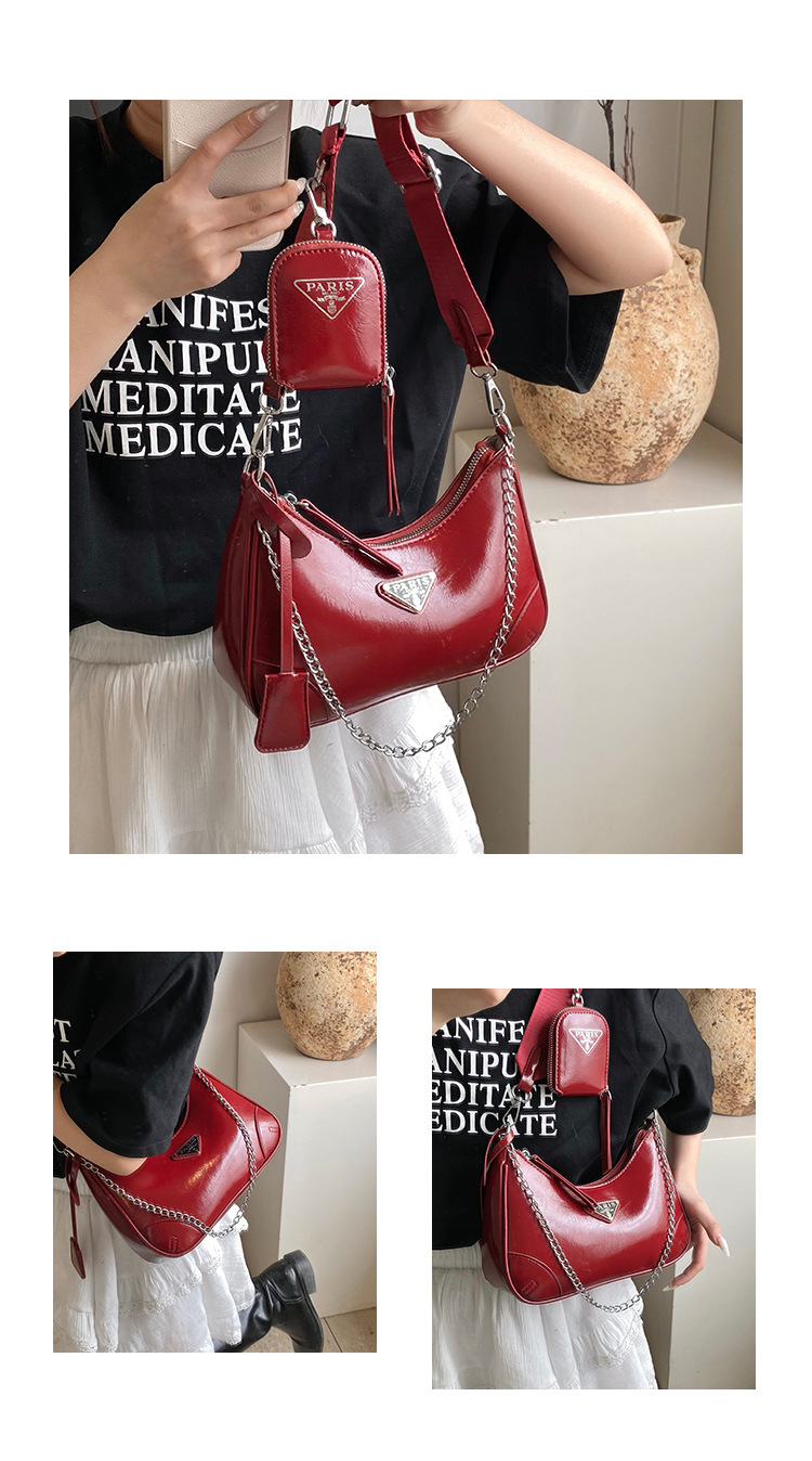 Bolso bandolera de lujo ligero para mujer Bolso de doble uso de ocio de cercanías Bolso de hombro de moda simple Nuevo bolso de alta gama de moda