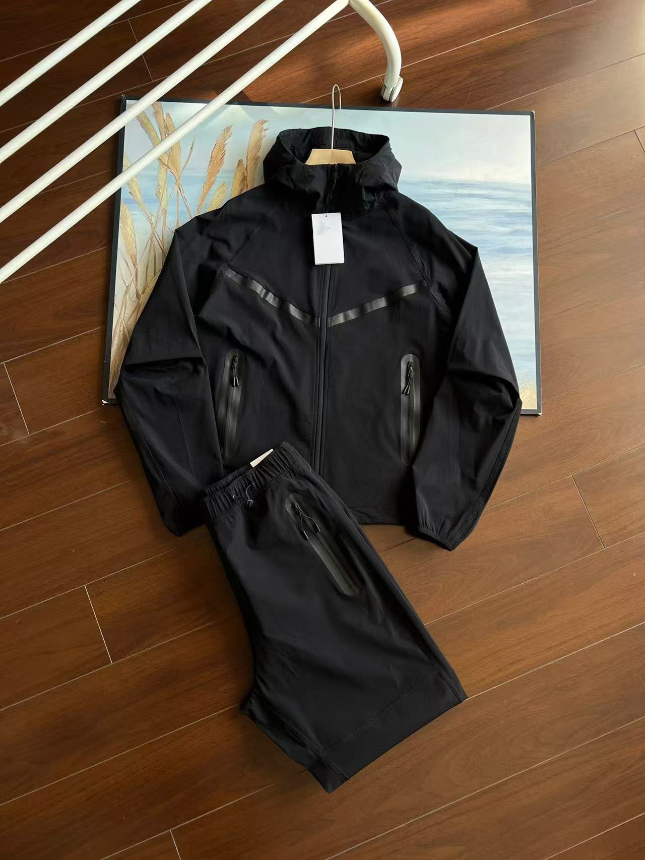 2025 primavera hombre FUTURA deportes casuales chaqueta suelta chaqueta pantalones traje