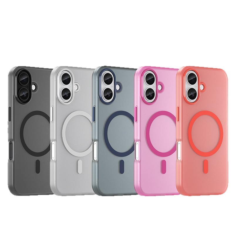 新型iPhone17用スマホケース TPU一体型 マット肌触り マグネット式 16pmスマホケース|undefined