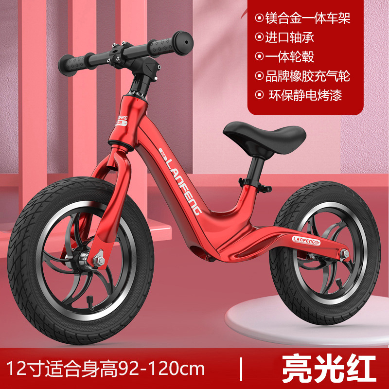 Coche de equilibrio para niños sin pedal 1-3-4 años coche deslizante 6 niñas 2 bebé coche deslizante de 12/14 pulgadas