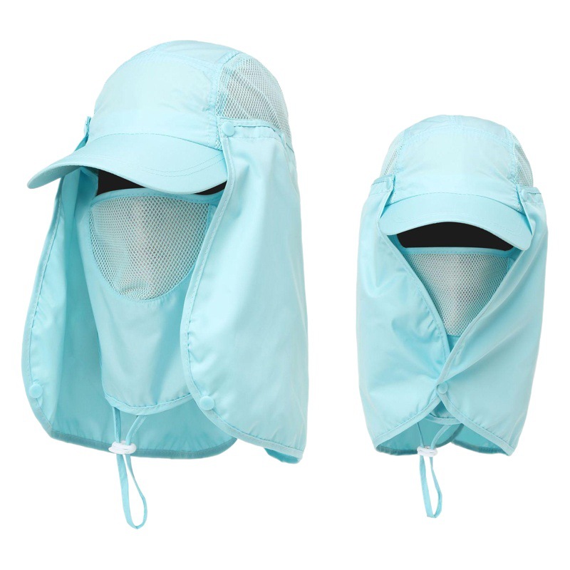 Summer Fishing Hat, Sun Protection Hat, Men's Breathable Quick-Drying Sunshade, Anti-Uv Hat, Face Covering Outdoor Mountaineering Hat