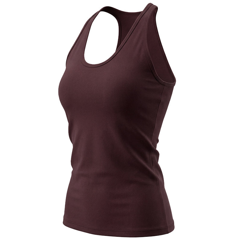 Rapid Female Running Pilates Training Fitness T-Shirt Thin Summer Sleeveless Yoga Wear with Chest Pad