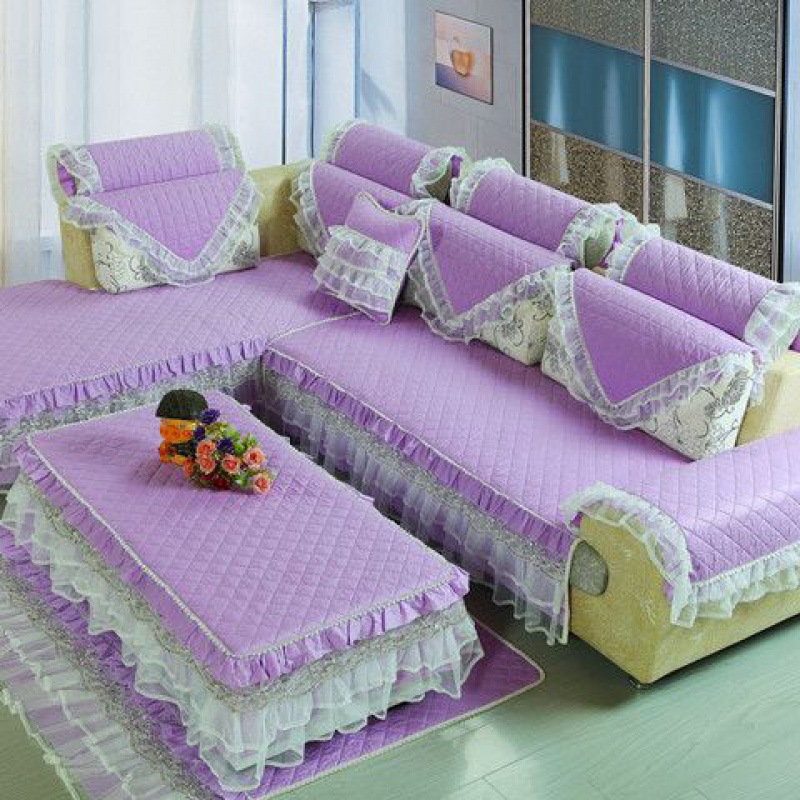 蕾丝沙发垫四季花边田园布艺套巾通用可批发销一件跨境一件代发热|ru