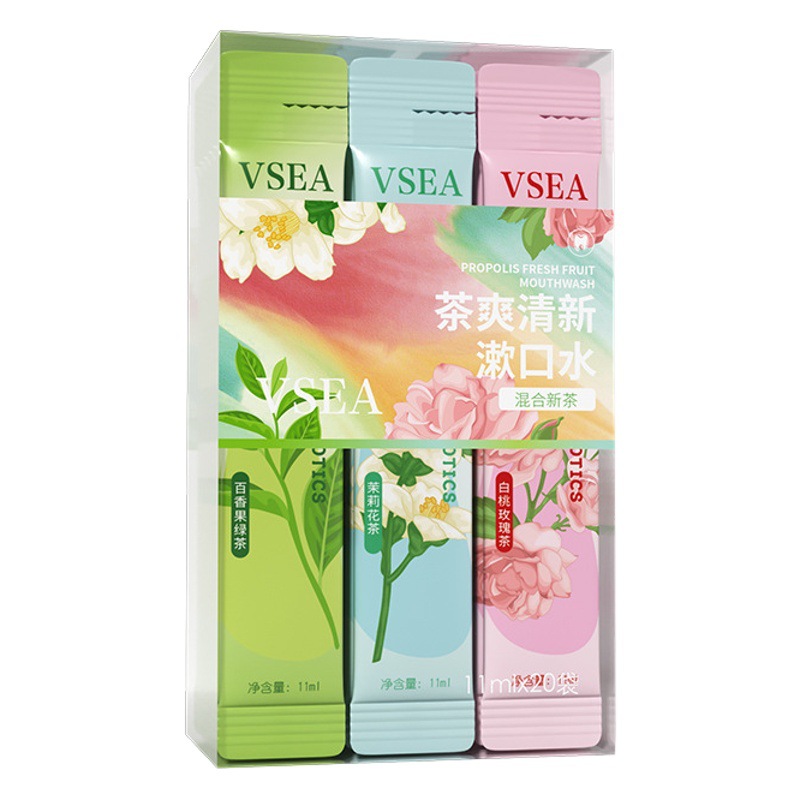 Probiotics disposable portable mouthwash fresh breath saliva mixed new tea saliva factory wholesale