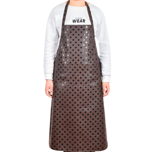 Light-diffusing thick leather apron women's waterproof, oilproof, stainproof kitchen restaurant cafeteria factory aquaculture apron
