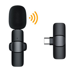 Cross-border K1 wireless lavalier microphone for mobile phone video recording live interviews smart noise reduction recording mini microphone