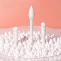 LMLTOP 200支雙頭棉簽 紙軸尖頭螺旋頭化妝棉棒 A672 廠貨通