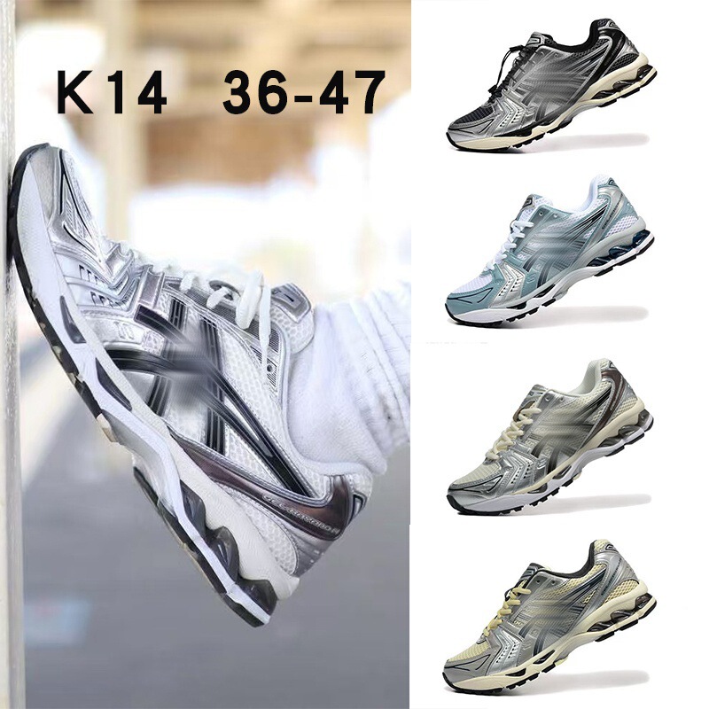 Putian Men's Shoes Asics Kayano 14 Dad Shoes Tennis Shoes K14. Sports Running Shoes for Men and Women, Casual and Versatile