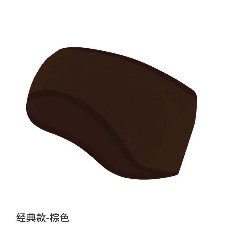 亚马逊防寒发带纯色抓绒防风额头保暖头带加绒加厚跑步运动护耳带|undefined