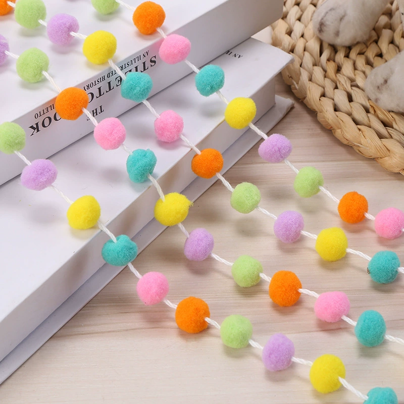 Высокий цвет макарон праздничный шерстяной шар