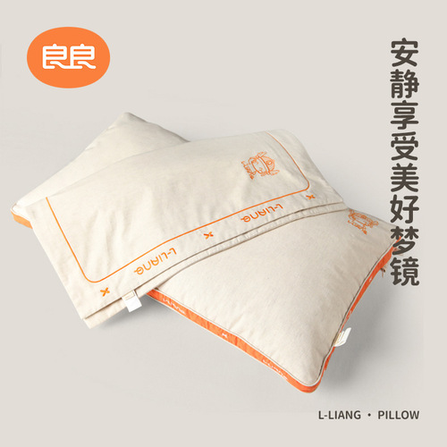 Liangliang Children's Pillow Adult Pillow Linen Cotton Extra Long Sweat-Absorbent Breathable Spare Replacement Four Seasons Universal Pillow Cover Pillow Case