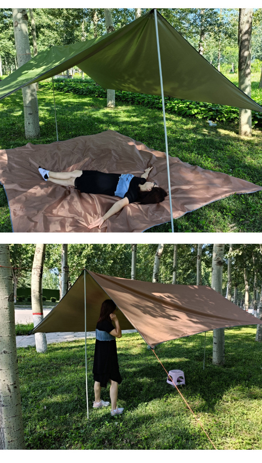 In-Stock Wholesale Rainproof and Sunproof Canopy Tent for Outdoor Camping, Picnic, Thickened Portable Windproof Sunshade