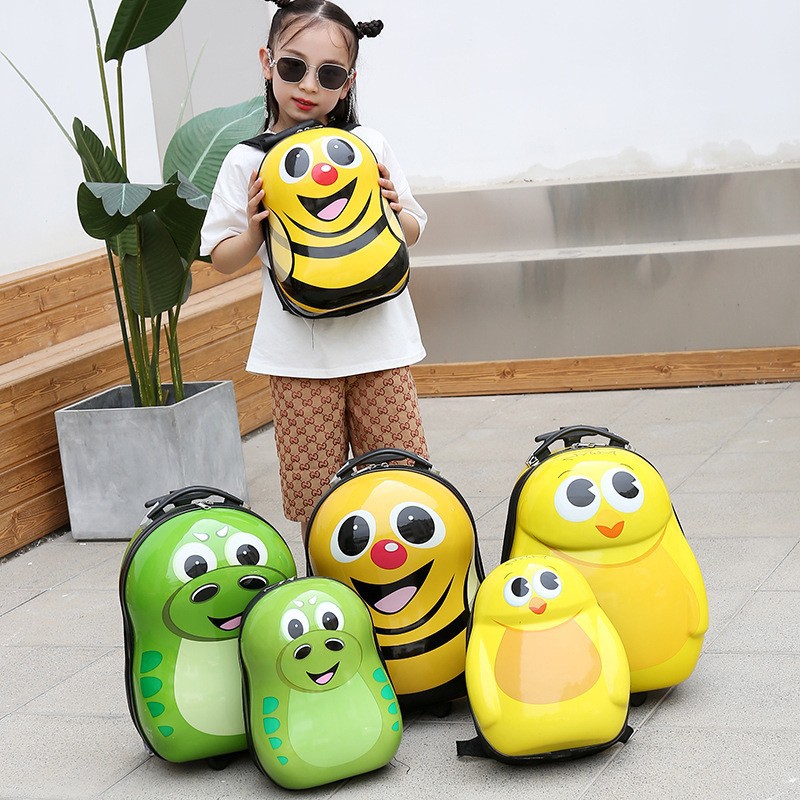 16-inch children's luggage cartoon animal student trolley case large capacity universal wheel suitcase in stock wholesale