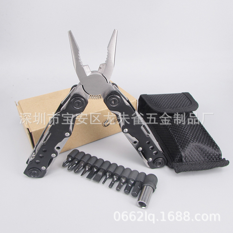 新品厂价 户外野营多用工具刀钳 不锈钢多功能折叠钳子 加印LOGO