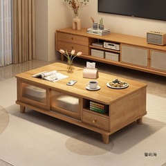 日式实木茶几客厅家用小户型沙发桌子2025简约现代阳台茶桌小茶台