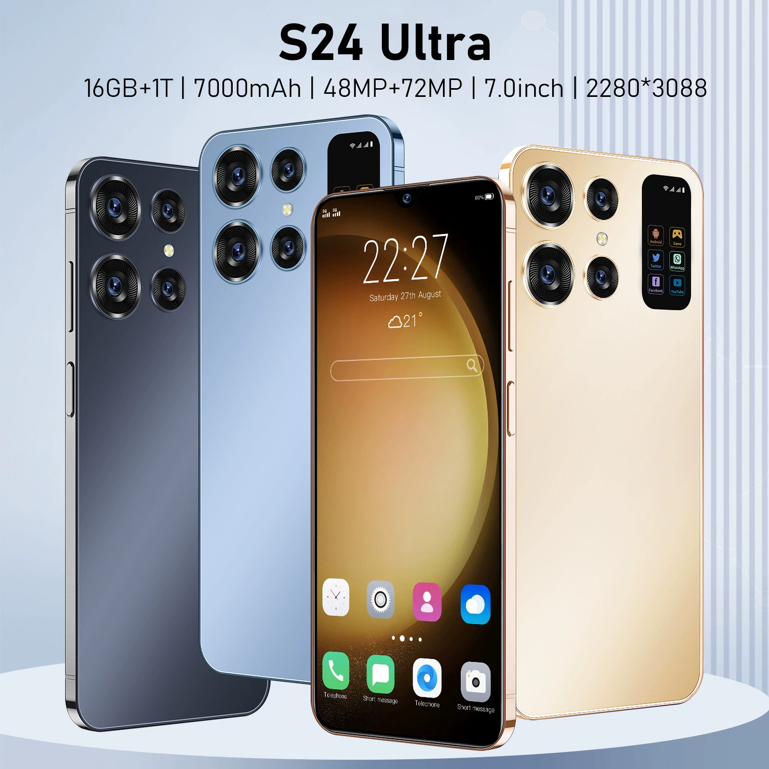 Кросс‑бордер Global Express Smartphone S24 Ultra Индустрия и Торговля Единая Машина Источник Фабрика (модель Qinqiu)