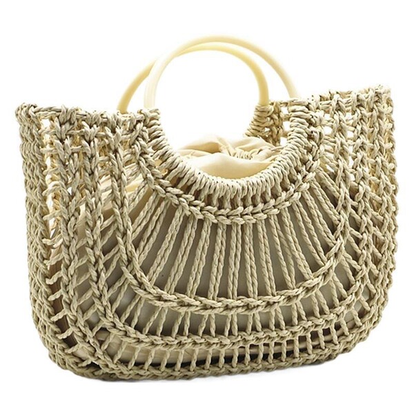 Beach straw woven one-shoulder bag