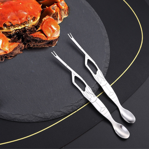 Crab Needle Stainless Steel Tableware Kitchen Tools Multifunctional Crab Claws Lobster Fork Crab Meat Stick Walnut Needle Tools Wholesale