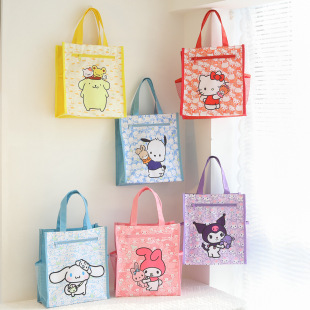 New Oxford Cloth Multi-head Series Double Layer Tune-up Bag Art Bag Cute Cartoon Printed Student Handheld Tune-up Bag