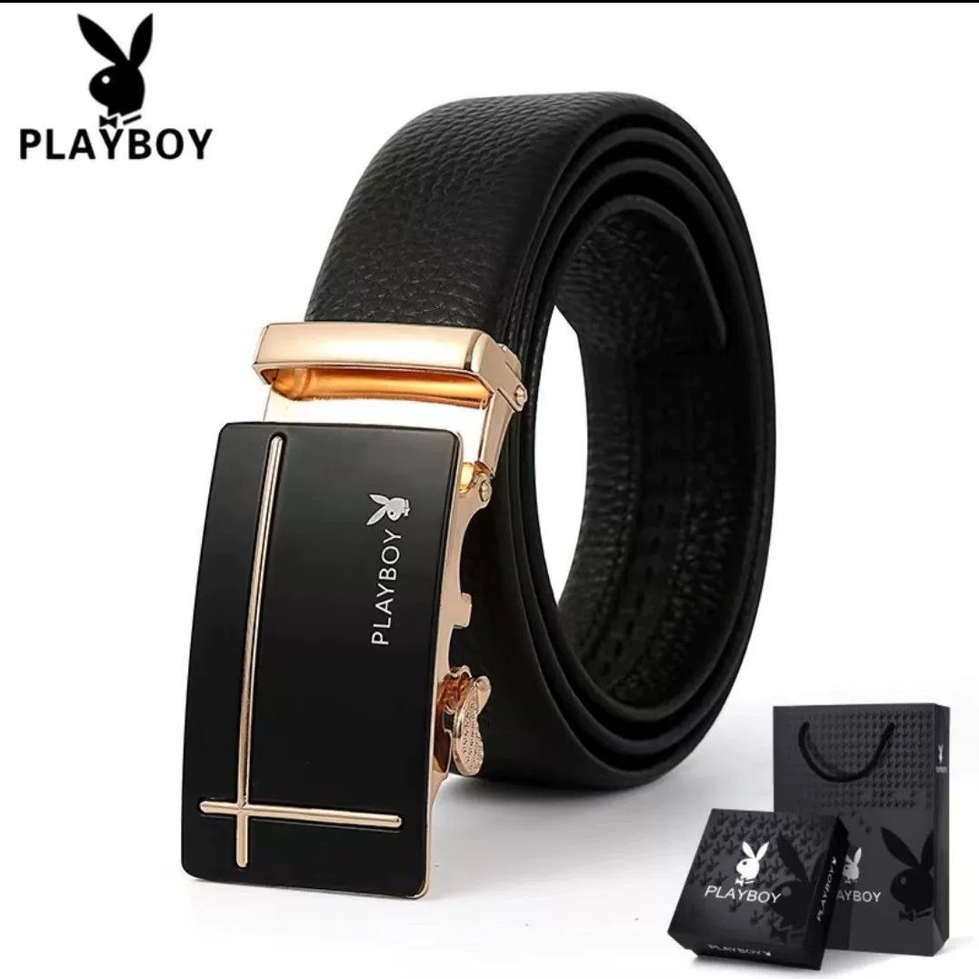 Playboy, мужской ремень, универсальная трендовая прочная пряжка, мужской стиль