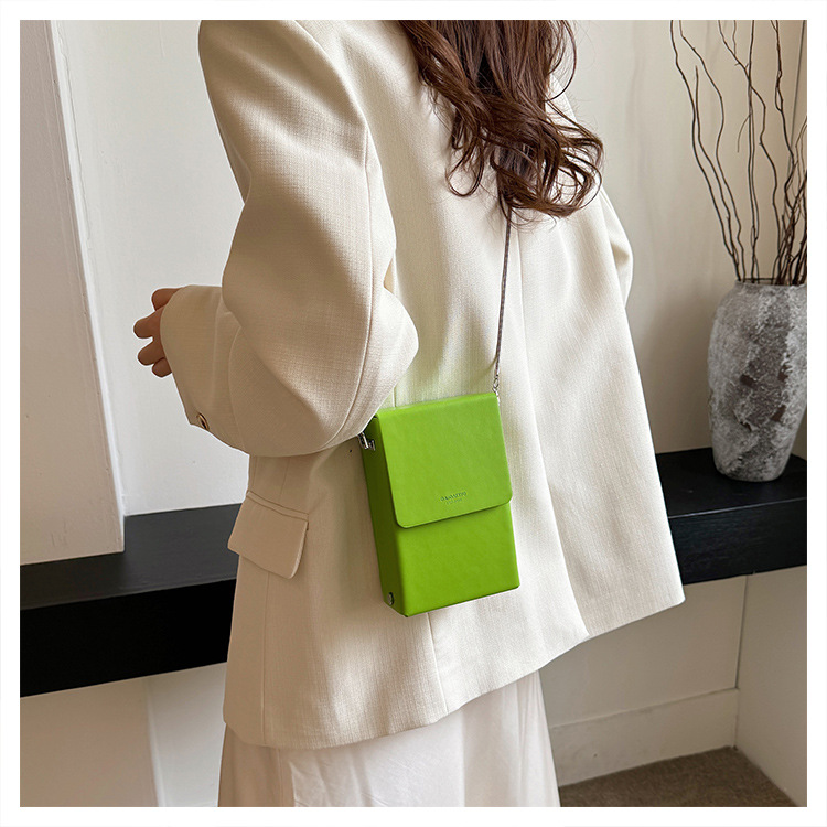 Damen Umhängetasche Mini Handytasche Rote Kettentasche Elegant_voghion.com