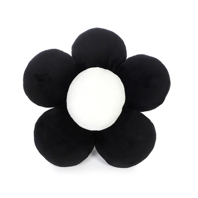 Headrest pillow creative plush car - flower-black-headrest