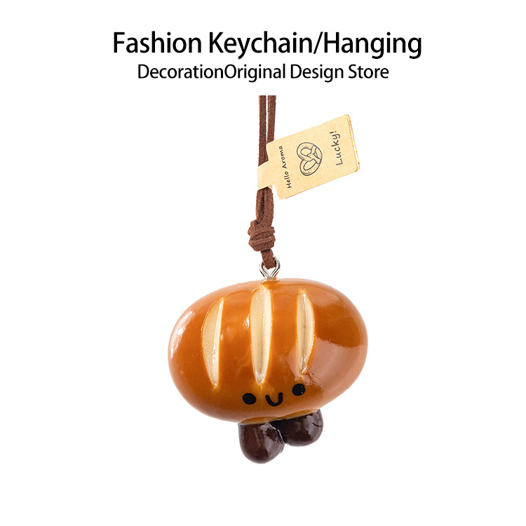 手作りアルカリ水パンストラップかわいい車載バックミラーストラップ貝果かわいいミニアクセサリーdiy装飾