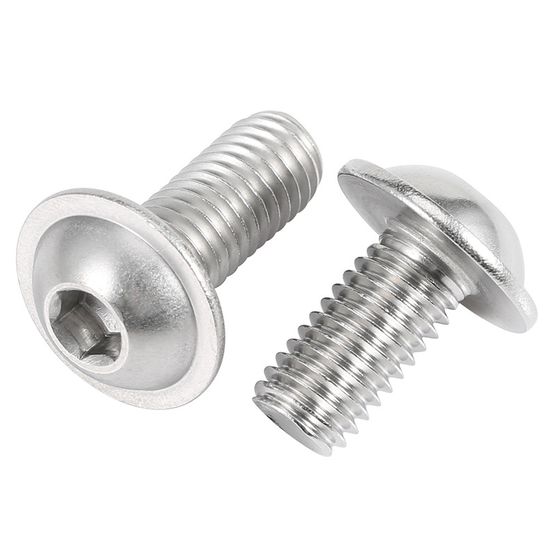 304 스테인리스 스틸 둥근 머리 와셔 육각 나사 반원 머리 와셔 나사 M2M3M4M5M6M8*3X40