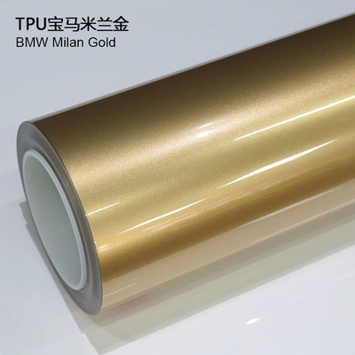 Anti-Fouling Coating Self-Repairing Anti-Scratch, Auto Color Change Film - tpu-bmw-milan-gold-1524m15m