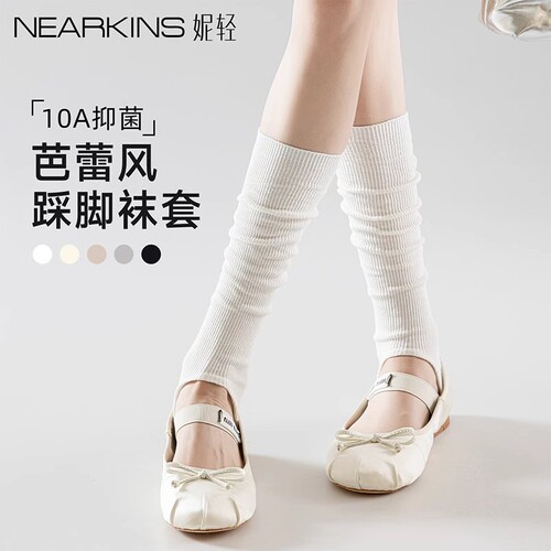 Flip-flop socks summer thin women's foot-binding puffy socks match with toe sandals anti-friction ballet-style ankle leg covers