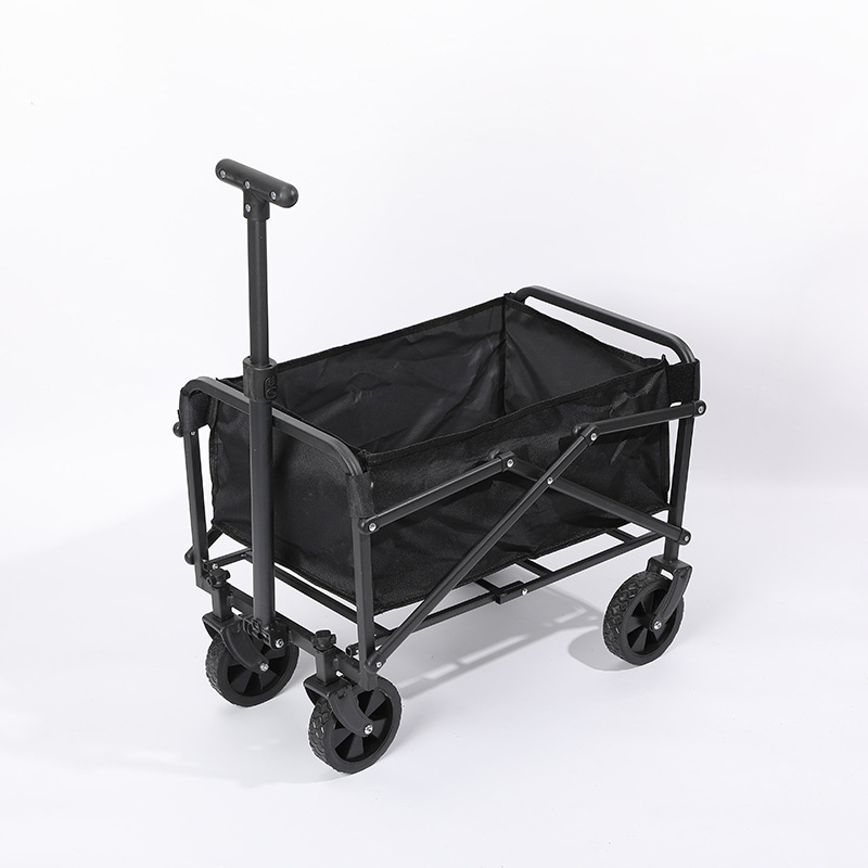Carro de acampada con ruedas estrechas de 4 pulgadas para uso doméstico, carrito de compras plegable multifuncional, adecuado para niños, pesca, camping, picnic, carrito portátil.