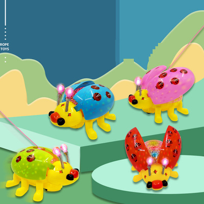 Электрическая веревка Toys Seven Star Bug Park Парк -квадратный квадратный рынок ночной рынок Douyin Тот же интернет -красные игрушки оптом