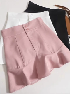 半身裙女春季荷花边鱼尾裙2025新款高腰遮跨包臀伞裙a字显瘦短裙