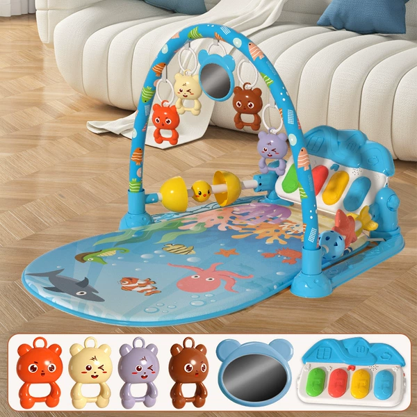 Underwater World Baby Piano Guardrail Model [Blue] Color Box