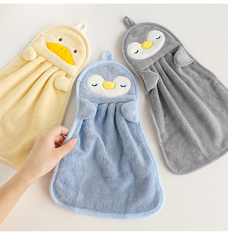 Cute Hand Towels Can Be Hung Absorbent Non-shedding Kitchen Household Quick-drying Hand Towels display picture 3