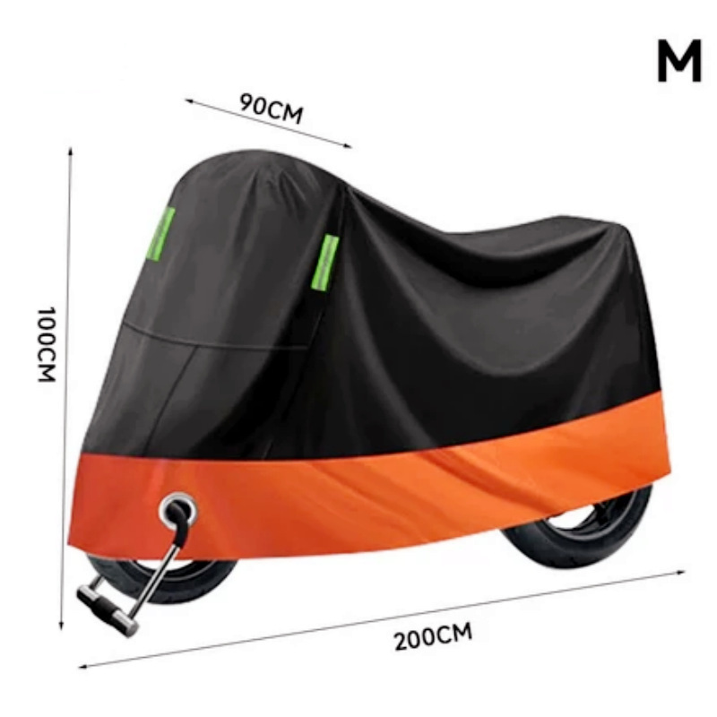 Cross-border motorcycle cover, motorcycle sun and rain protection cover, waterproof and dustproof universal sunshade cover, full cover