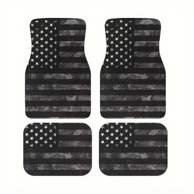 Dirt-Resistant, Wear-Resistant, Anti-Scratch Mats, Avtomobil döşəmə paspasları - x-car-floor-mat-38-3344cm-crystal-velvet-dot-plastic-bottom-two-piece-pack