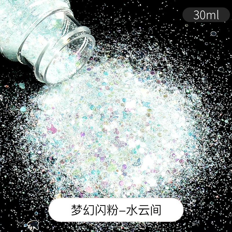 polvo brillante DIY material sequinilla goteo AB molde resina UV aceite Mahjong relleno joyas auriculares ilusión