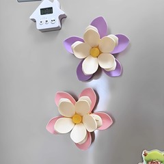 荷花三层磁吸封口夹冰箱贴家用零食十个夹子厨房调料袋磁吸密封夹